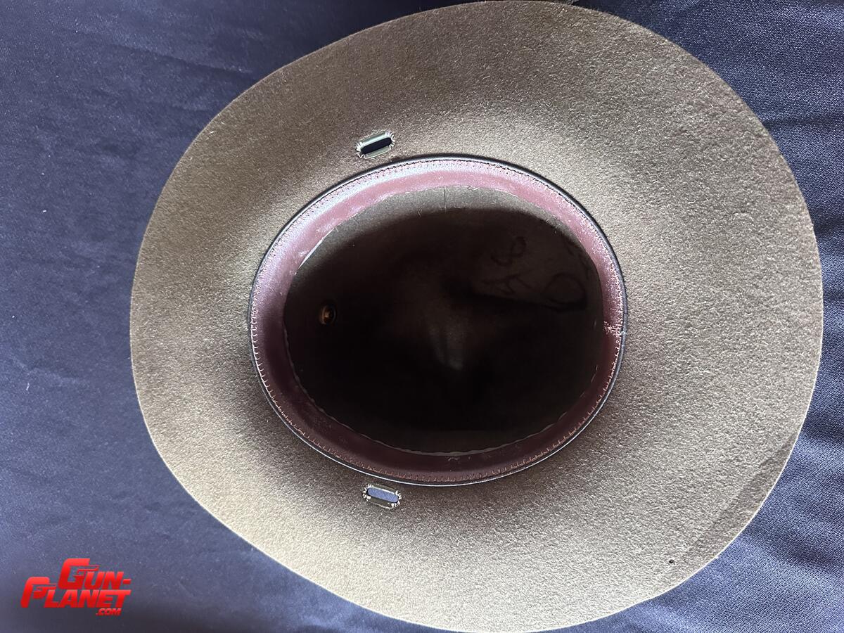  GORRA DRILL INSTRUCTOR  USMC 4  PUNTAS  VERDE OLIVA FIELTRO ,TALLE 6 5/8 EPOCA GUERRA DE VIETNAM