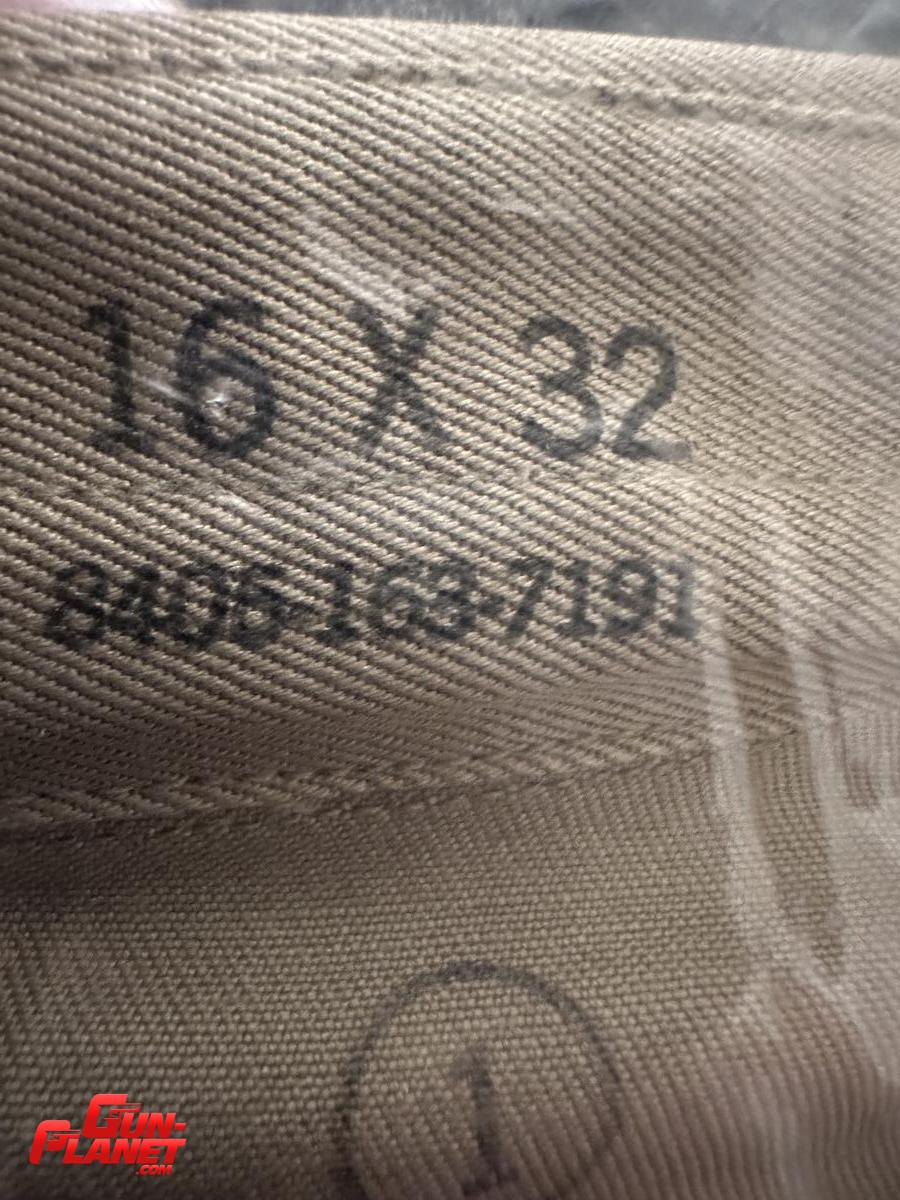  I CAMISA KAKI  MANGA LARGA UNIFORME DE SERVICIO ORIGINAL US ARMY GUERRA DE KOREA 1951