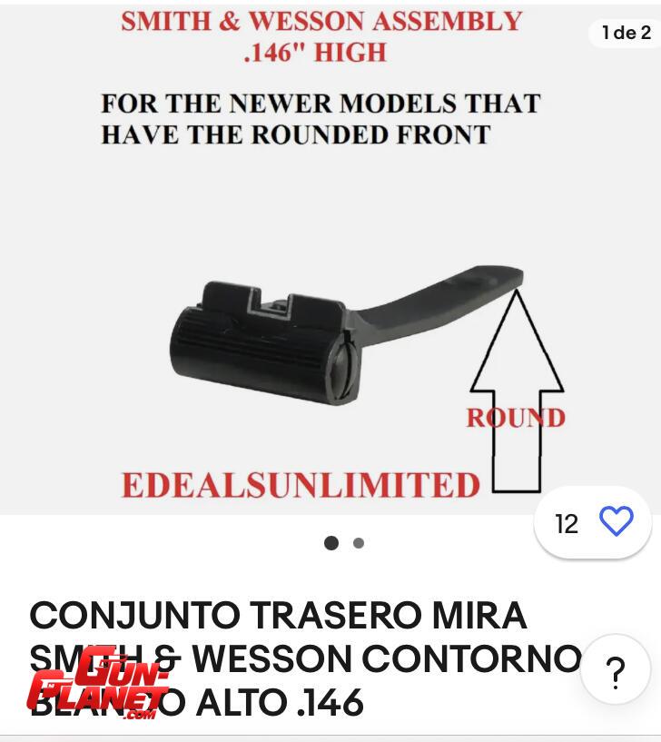 COMPRO alza original para S&W modelo 29