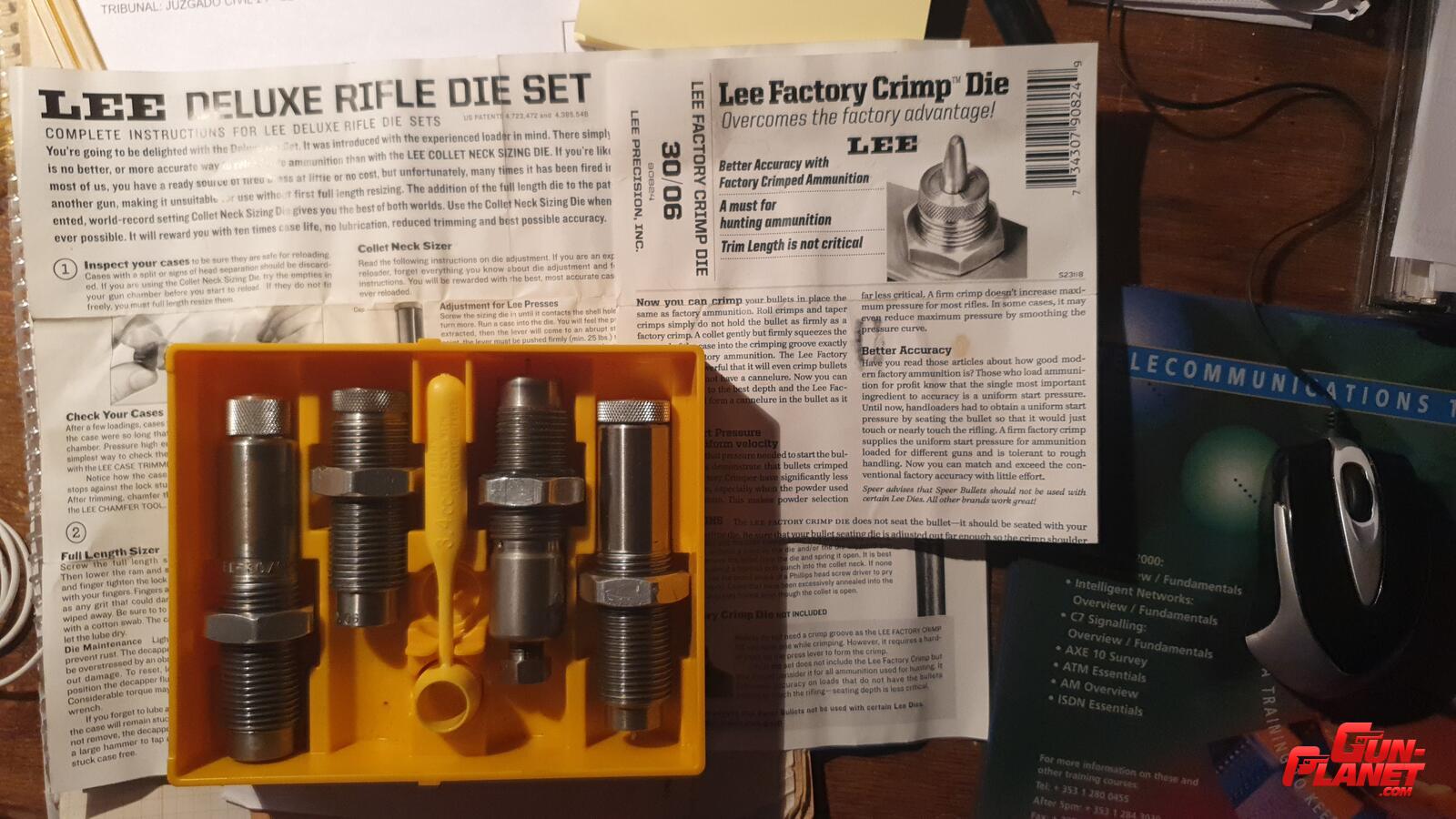 Lee DE LUXE DIE SET + FACTORY CRIMP DIE cal 30-06