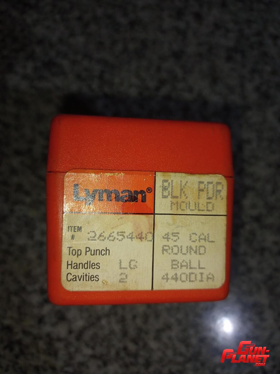 Lyman LYMAN Cal .45 Round Ball. Avancarga