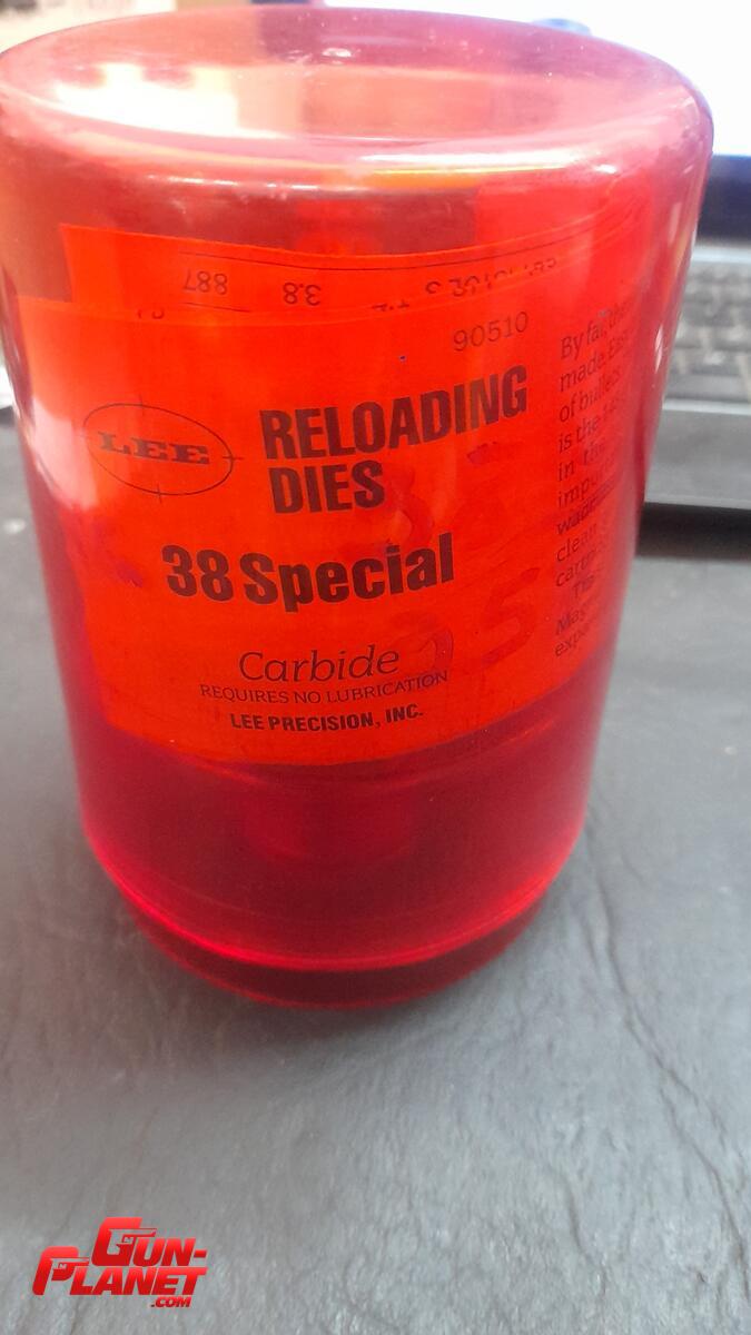 Lee dies cal 38 / 357 de tres cuerpos + shell holde #v90510