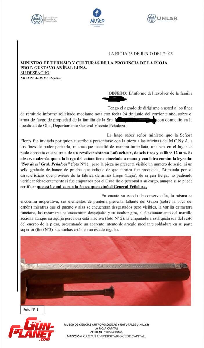  Lafaucheux cal 12 del caudillo riojano 