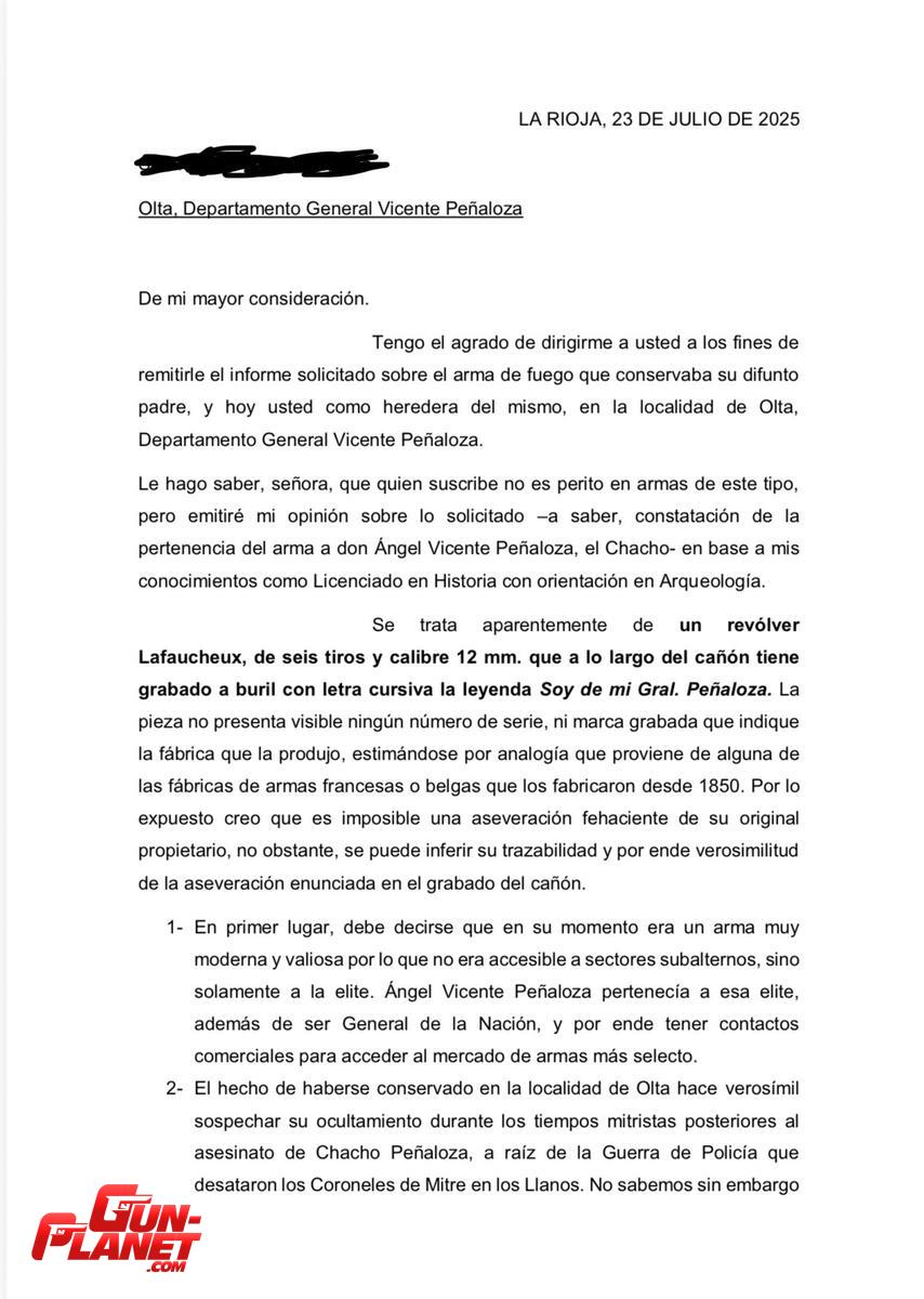  Lafaucheux cal 12 del caudillo riojano 