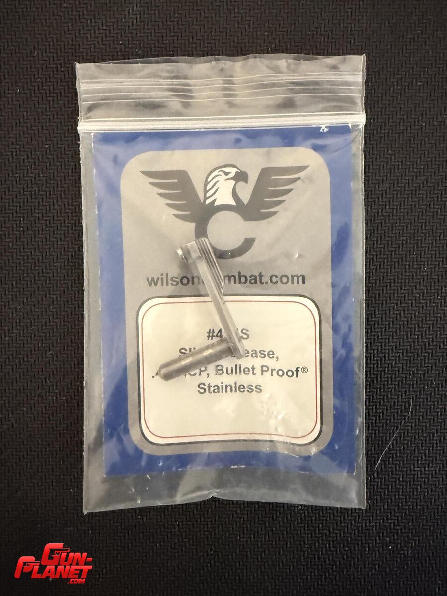 Wilson COMBAT - 1911 Bullet Proof Slide Stop Stainless (.45 ACP) (#414S) retén de corredera