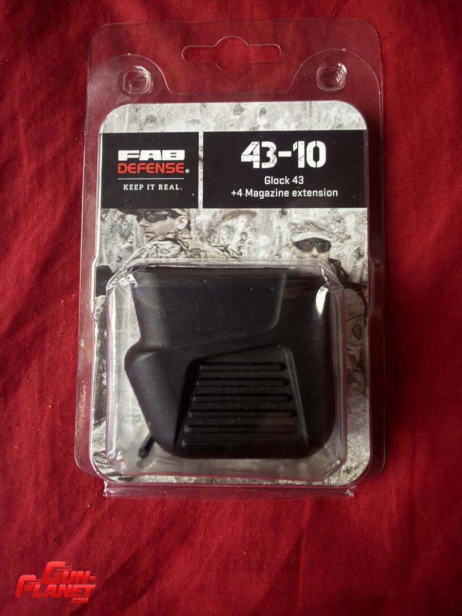 Glock 43 base de cargador +4