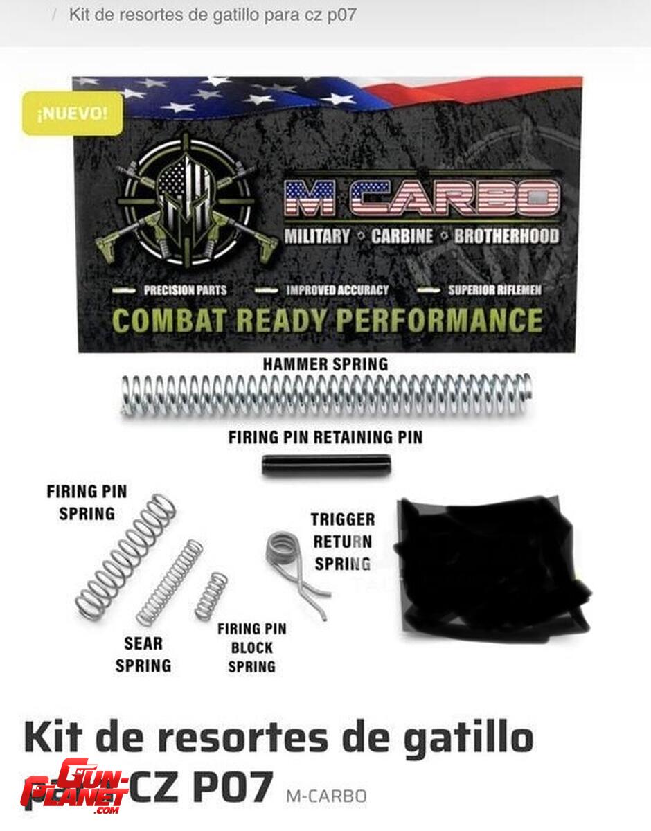 COMPRO RESORTES PARA CZ P09/P07