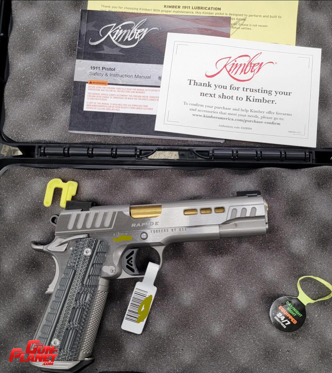 Kimber 1911 Rapide óptic ready y cañón treathed 