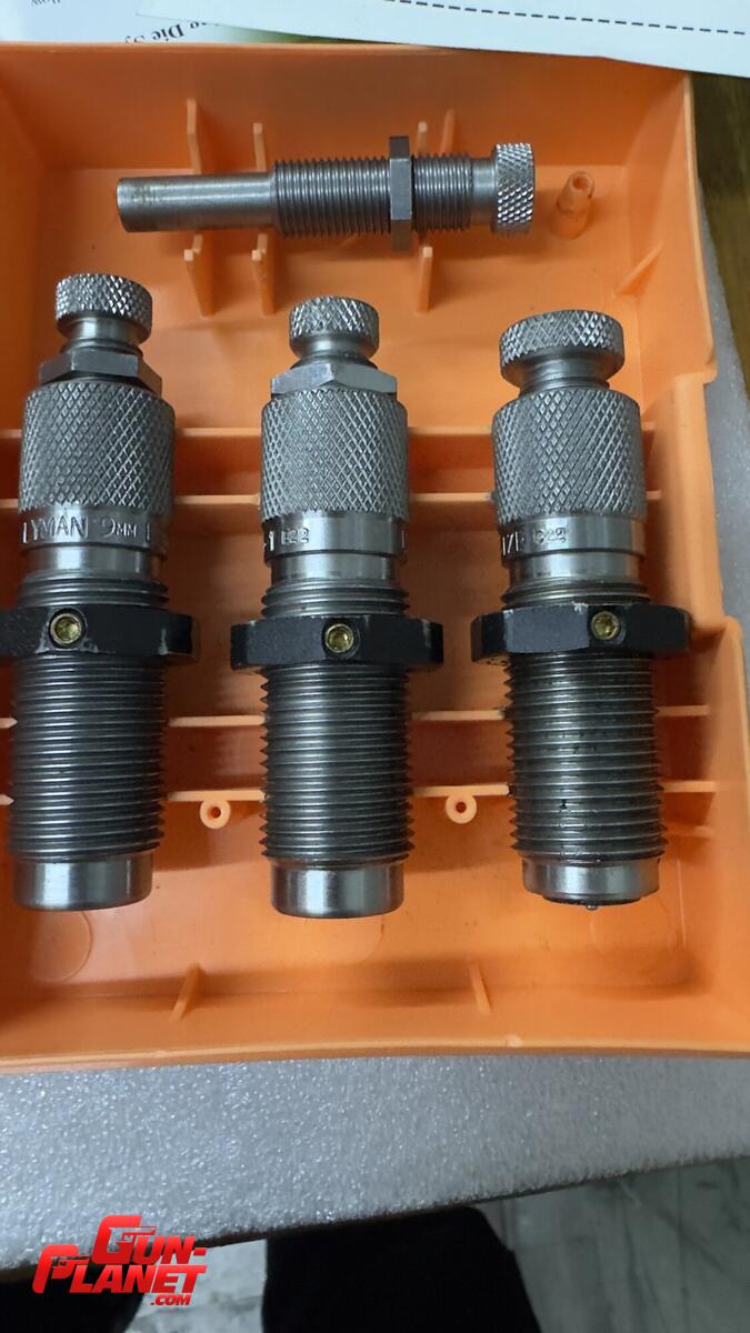 Lyman Die Multi Deluxe Carbide Pistol 3 Set cal 9mm