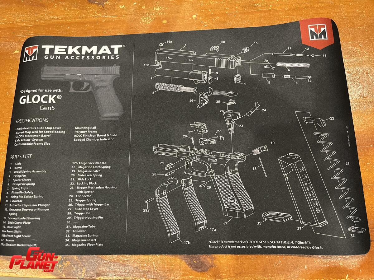 Glock Tekmat manta de limpieza 
