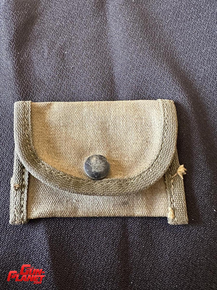  ESTUCHE MILITAR DE CURACIÓN VERDE MILITAR SIN USA ENGANCHE CIRCA 1981
