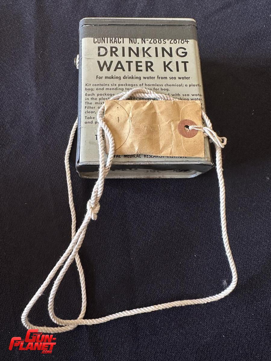  LATA DESALINIZADORA  DE AGUA DE MAR FECHADA JUL 1945 (MADE IN USA) US NAVY   Used, empty, dated 1945, contract no. N-288s-28784, used for making drinking water from sea water, MFR- The Permutit Co., New York.