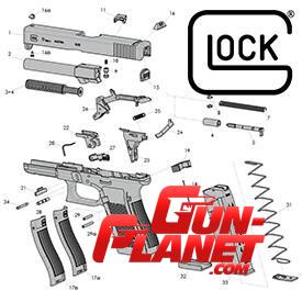 Glock TODOS LOS REPUESTOS DE GLOCK Gen4 y Gen3 9mm y .40