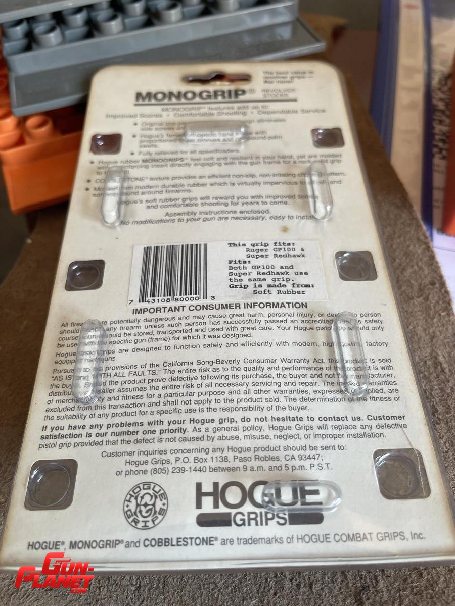 Hogue Cachas para modelo Ruger gp100/super redhawk