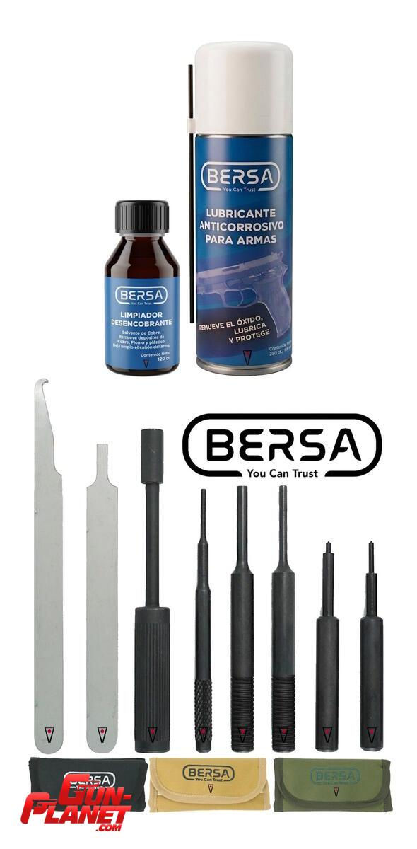 Bersa COMBO DESENCOBRANTE, LUBRICANTE Y KIT HERRAMIENTAS