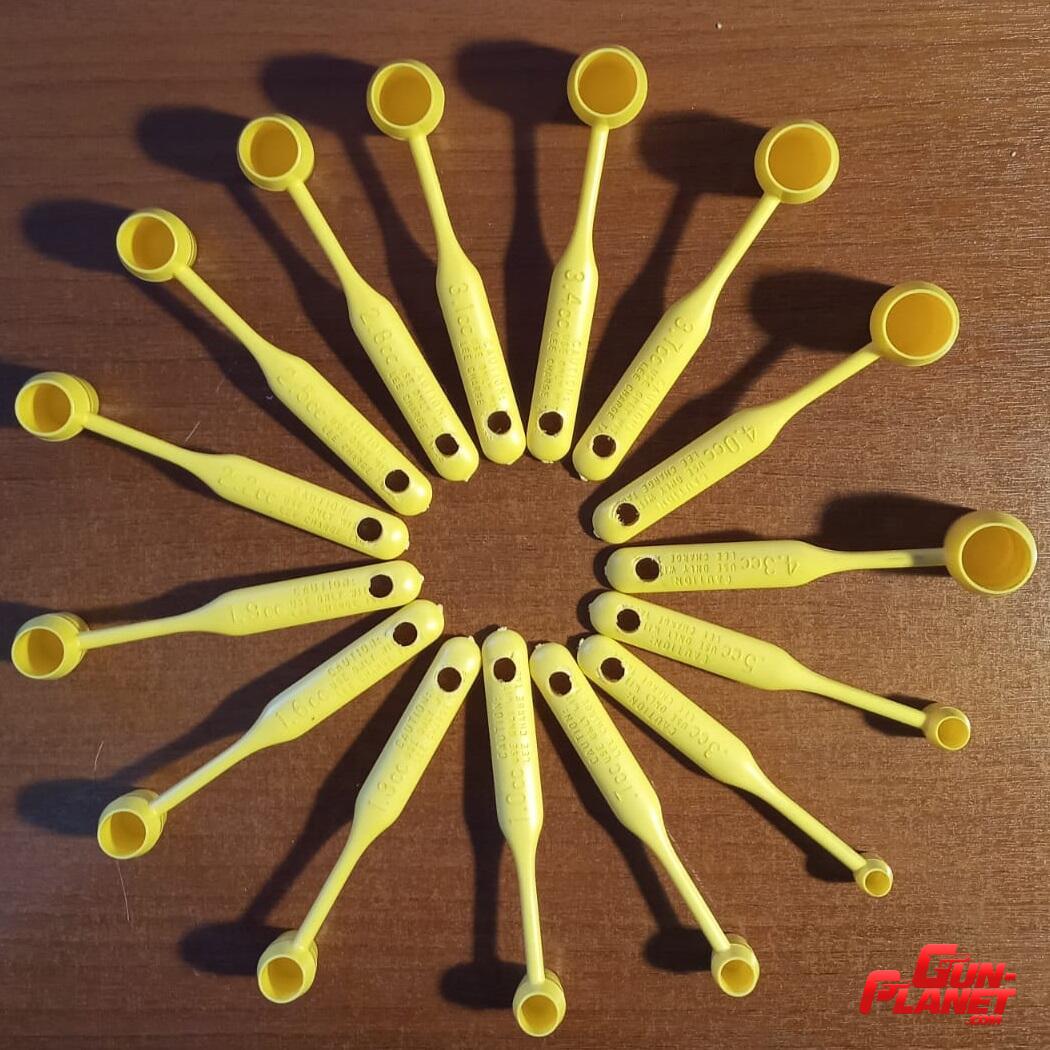 Lee Kit cucharas medidoras pólvora (Powder measure kit) + tabla valores