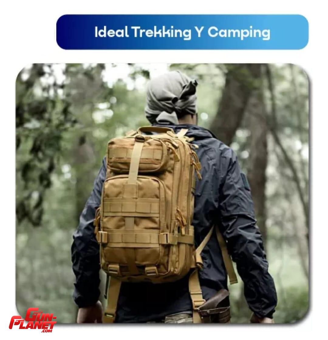  Mochila Táctica Militar Portátil Multiusos coyote