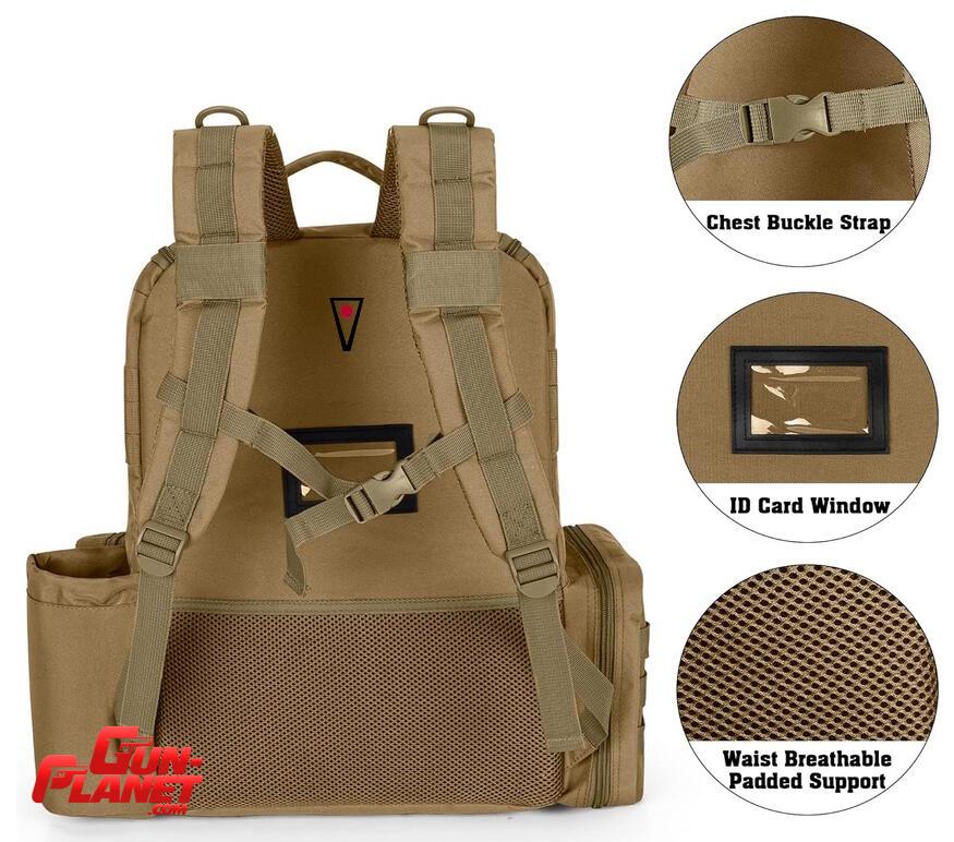  MOCHILA BOLSO DE TIRO - DSLEAF XL 6 PISTOLAS