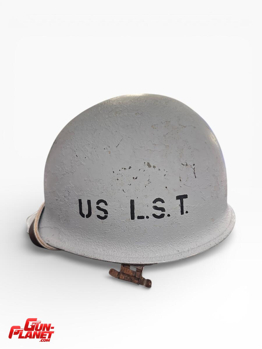  CASCO M1 : SHELL ARGENTINO ORIGINAL,LINER US ORIGINAL WWII, DECORADO COMO PERSONAL DE PLAYA DE DESEMBARCO 