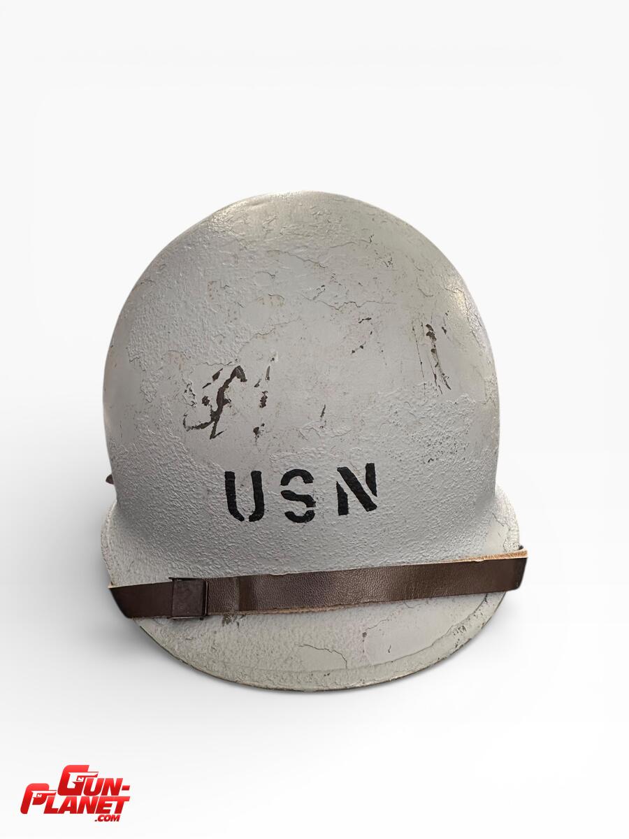  CASCO M1 : SHELL ARGENTINO ORIGINAL,LINER US ORIGINAL WWII, DECORADO COMO PERSONAL DE PLAYA DE DESEMBARCO 