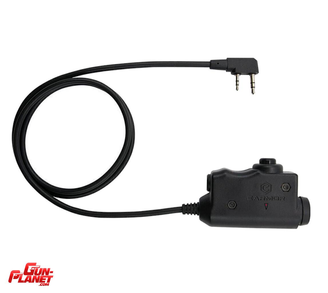  - EARMOR CONTECTOR ADAPTADOR M51 PTT 2 PINES M32 A BAOFENG KENWOOD  