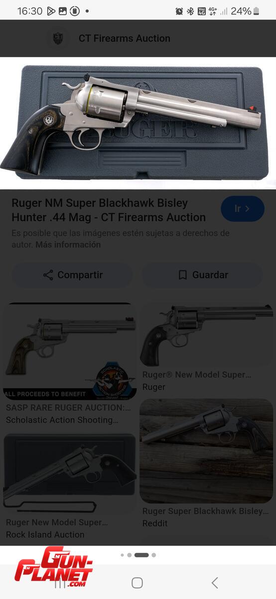 COMPRO Revolver ruger new model superblackhawk hunter bisley