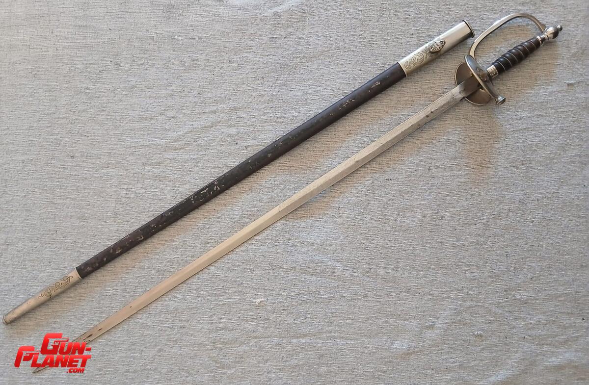  ESPADA DE POLICIA MODELO 1908 - OFICIAL SUBALTERNO / “W. R. KIRSCHBAUM - SOLINGEN”