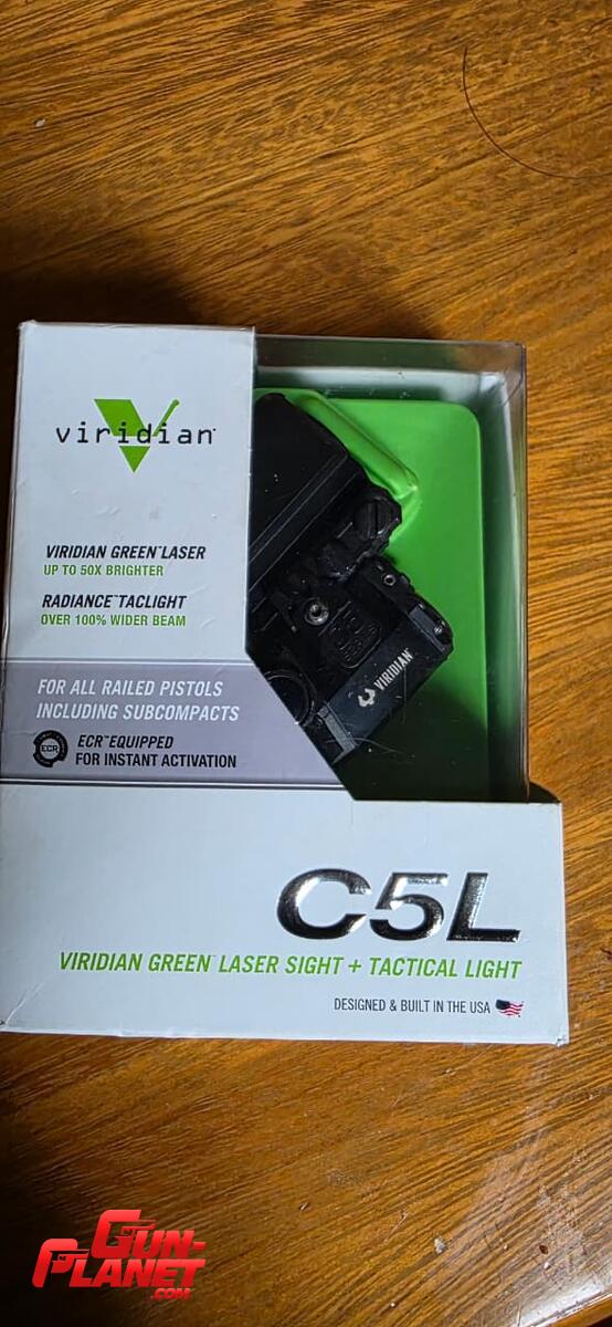  Viridian C5L Linterna y Laser Verde para armas cortas