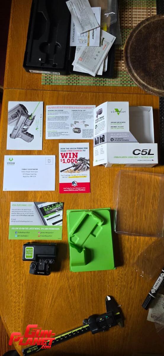  Viridian C5L Linterna y Laser Verde para armas cortas